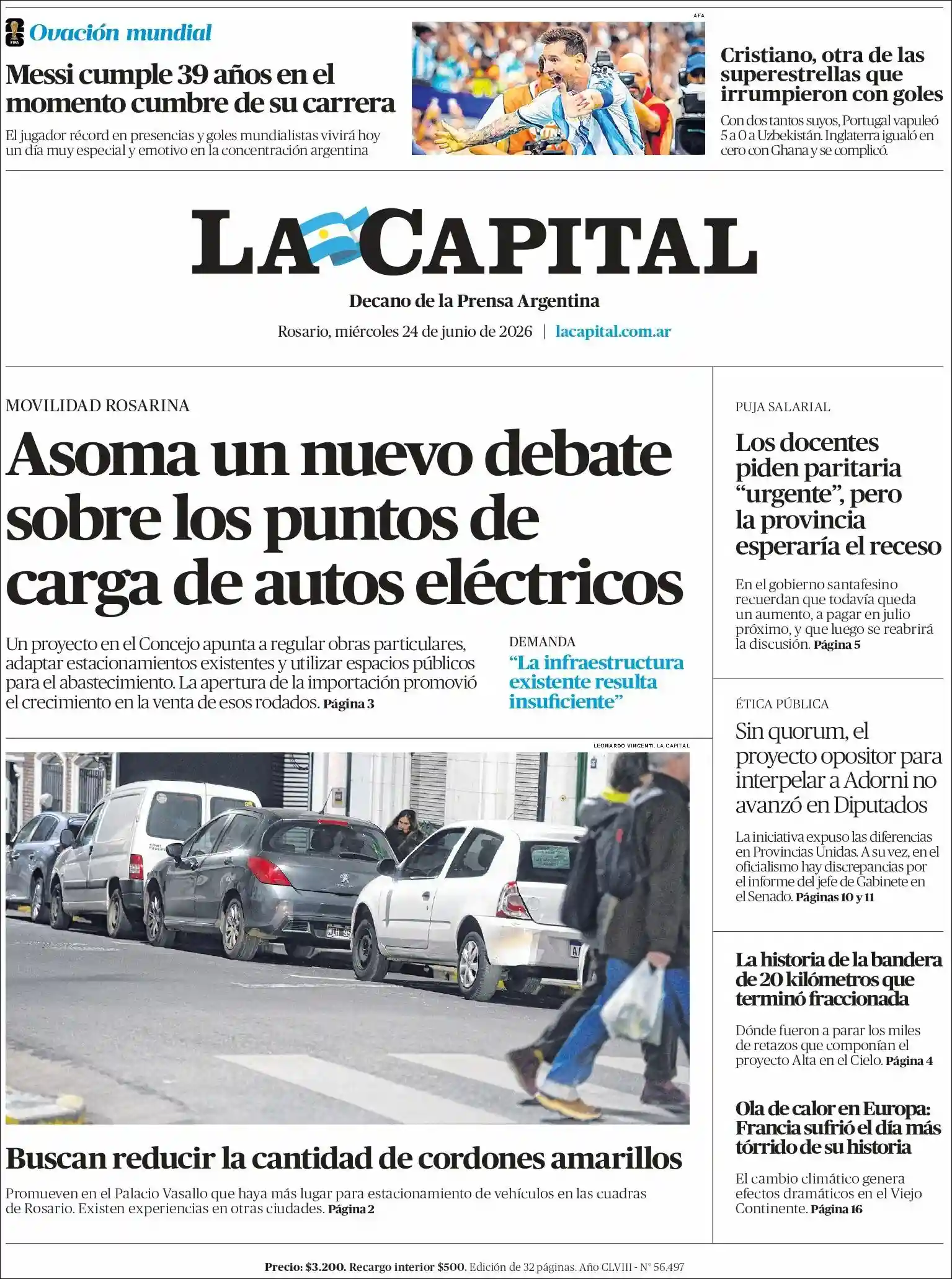Estudios Max | UNIVERSO MULTIMEDIA - Tapa del diario La Capital Rosario