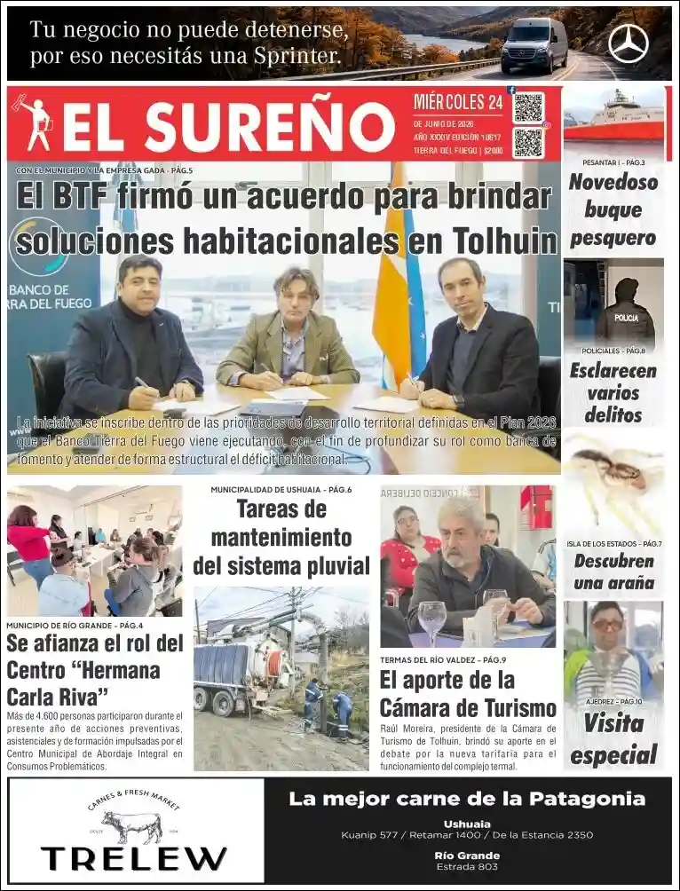 Estudios Max | UNIVERSO MULTIMEDIA - Tapa del diario El Sureño